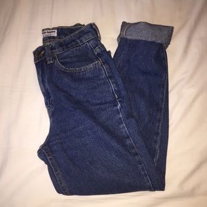 **SOLD ** american apparel dark wash pencil jeans